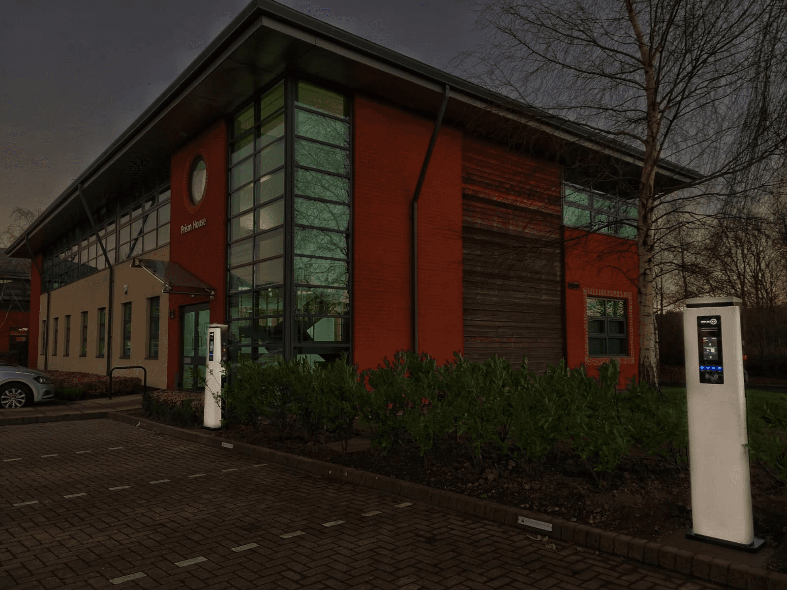 Project EV charger installation at Prism House